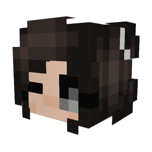 Clausyca Minecraft avatar head, 3D render