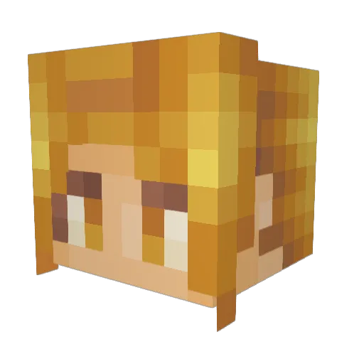 Claw721 Minecraft avatar head, 3D render