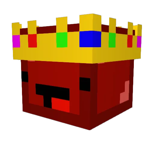 ClawGamer Minecraft avatar head, 3D render