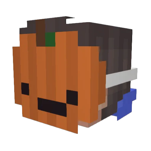 ClawedWolf_7 Minecraft avatar head, 3D render