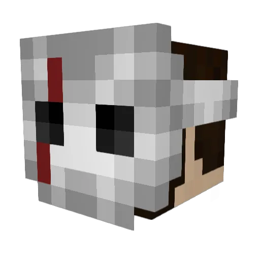 Clawer12 Minecraft avatar head, 3D render