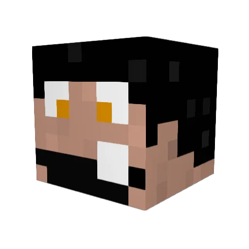 Claxon8 Minecraft avatar head, 3D render