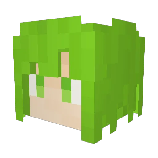 Clay9171 Minecraft avatar head, 3D render