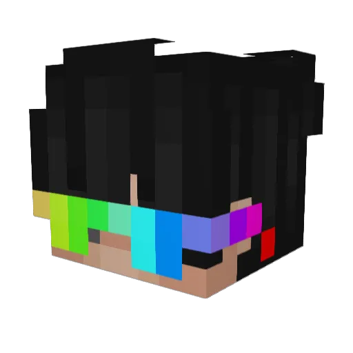 Clay999 Minecraft avatar head, 3D render