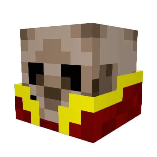 ClayMan570 Minecraft avatar head, 3D render