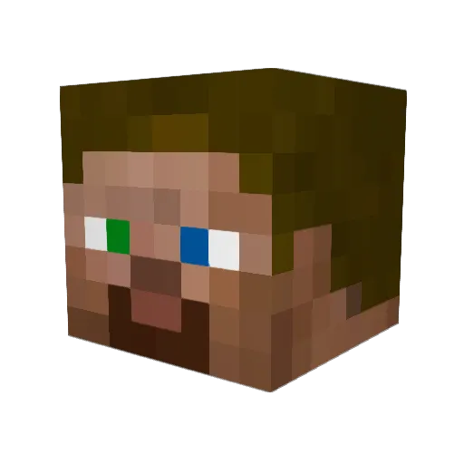 ClayPigeon64 Minecraft avatar head, 3D render