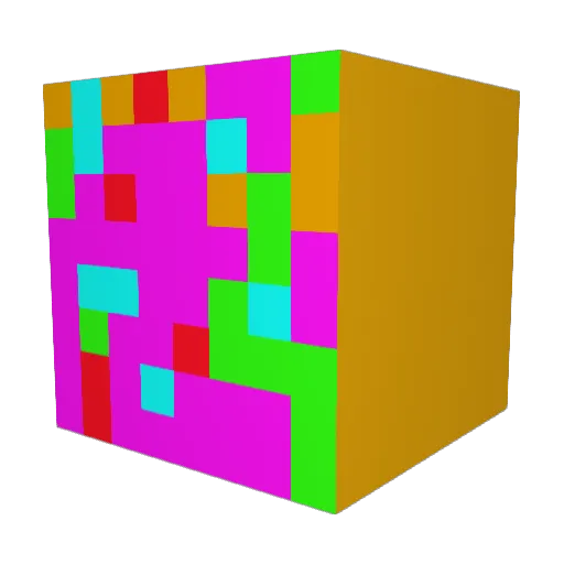 ClayPom Minecraft avatar head, 3D render