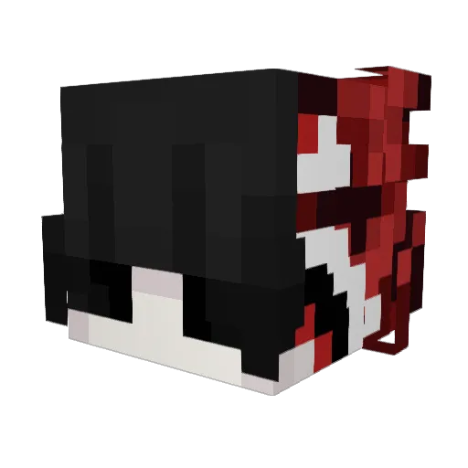 ClayWork Minecraft avatar head, 3D render