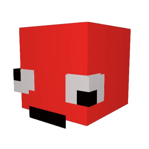 Claybo7 Minecraft avatar head, 3D render