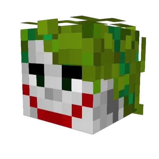 Clayd_ Minecraft avatar head, 3D render