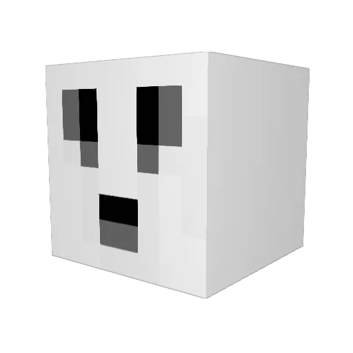 ClayeEliason Minecraft avatar head, 3D render