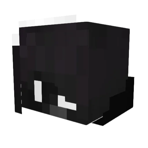 Clayiin Minecraft avatar head, 3D render