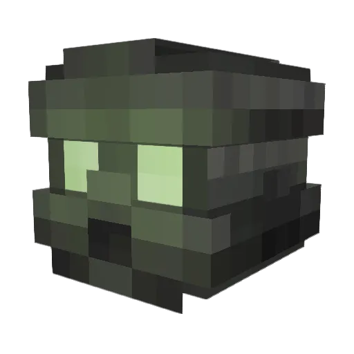 Clayinator2000 Minecraft avatar head, 3D render