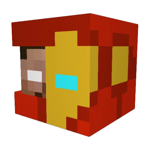 Claymeister Minecraft avatar head, 3D render