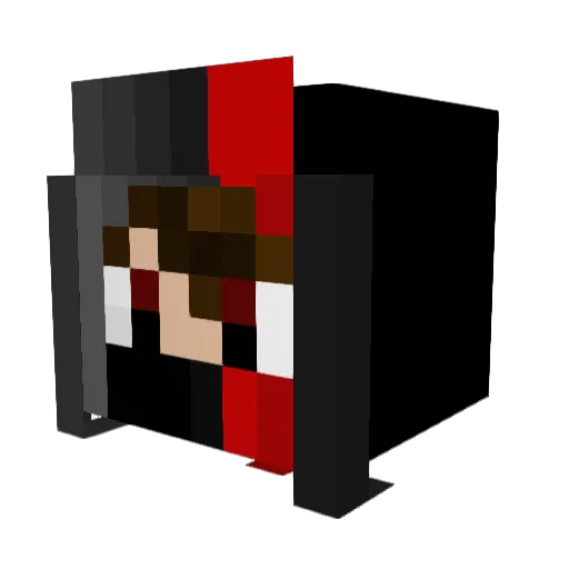 Claymore32 Minecraft avatar head, 3D render