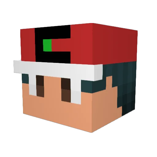 Claymory Minecraft avatar head, 3D render