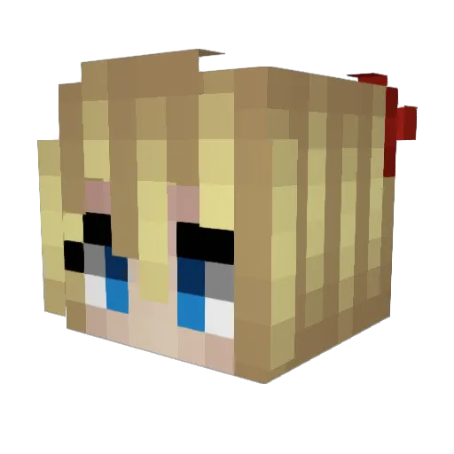 Clayss Minecraft avatar head, 3D render