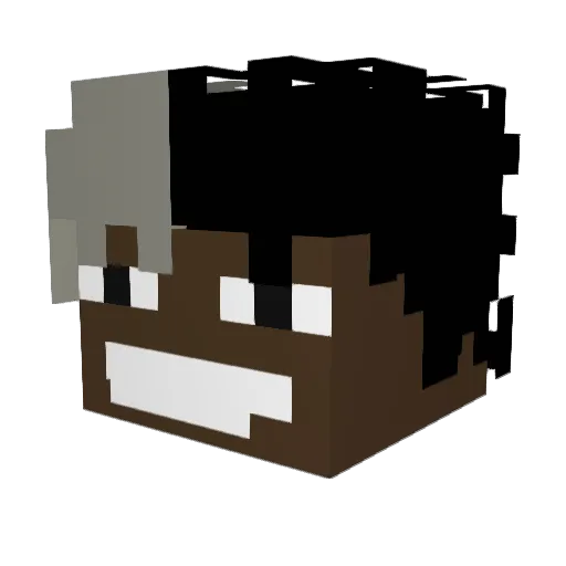 Clayyzer Minecraft avatar head, 3D render