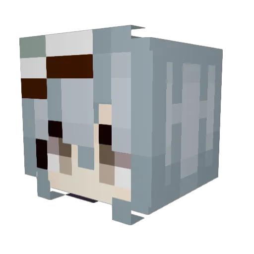 Clbaker Minecraft avatar head, 3D render