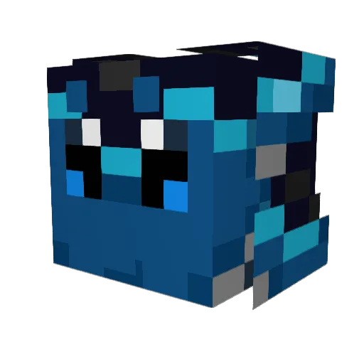 Cleafspear Minecraft avatar head, 3D render