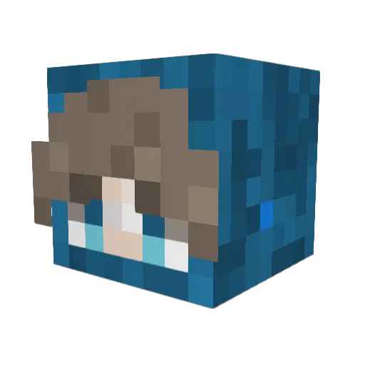 CleanUpGnome Minecraft avatar head, 3D render