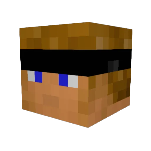 CleanYourBong Minecraft avatar head, 3D render