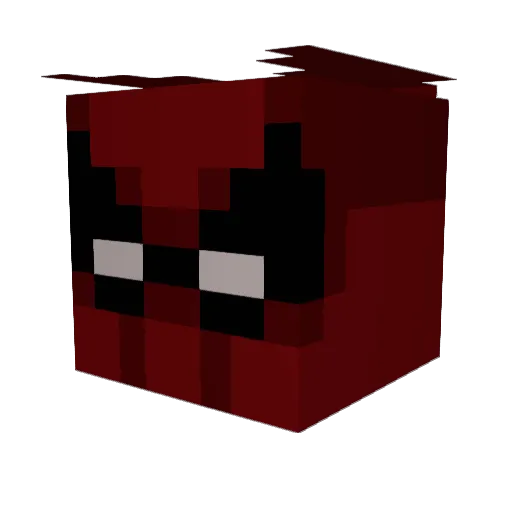 Clean_li Minecraft avatar head, 3D render