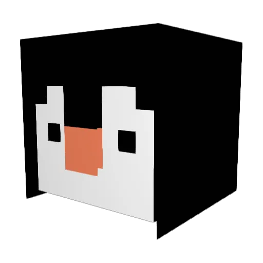 Clean_oof Minecraft avatar head, 3D render