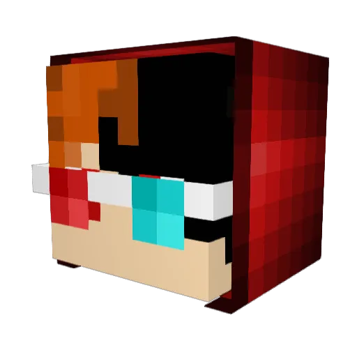 CleanestGodlike Minecraft avatar head, 3D render