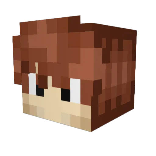 CleaningCrew Minecraft avatar head, 3D render