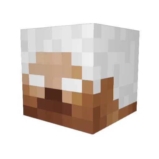 Clear326 Minecraft avatar head, 3D render
