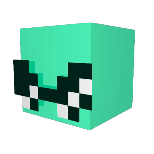 ClearCS Minecraft avatar head, 3D render