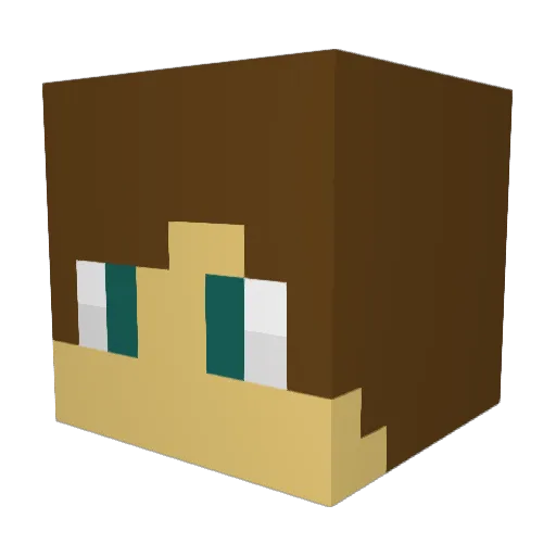 ClearEntity Minecraft avatar head, 3D render