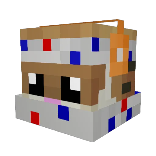 ClearHax Minecraft avatar head, 3D render
