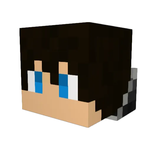ClearTrick Minecraft avatar head, 3D render