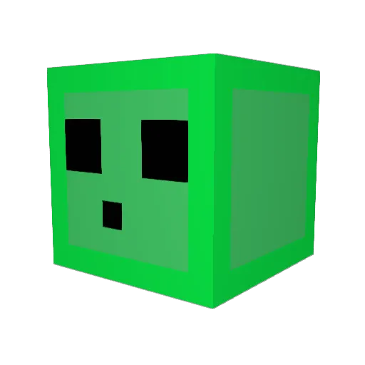 Clearlez Minecraft avatar head, 3D render