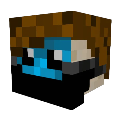 Cleath1 Minecraft avatar head, 3D render