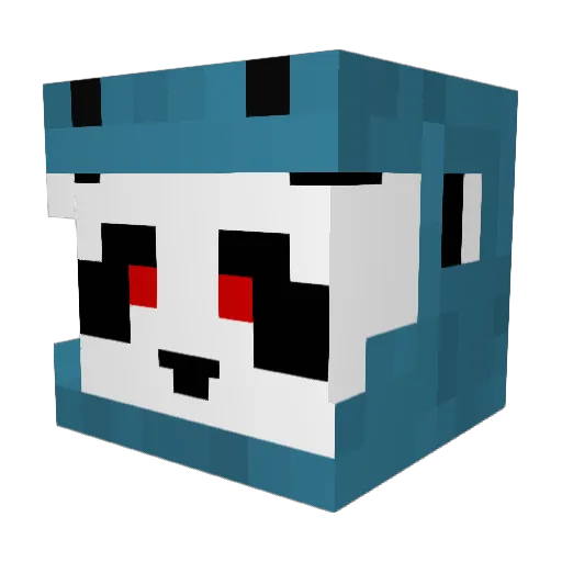Cleatu5TheFetus Minecraft avatar head, 3D render