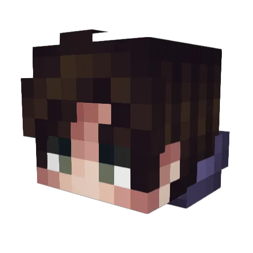 CleewYT Minecraft avatar head, 3D render