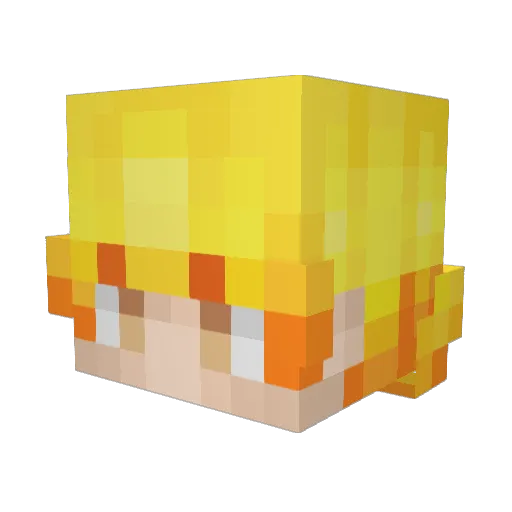 Clefrye Minecraft avatar head, 3D render