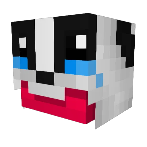 Cleggleburger Minecraft avatar head, 3D render