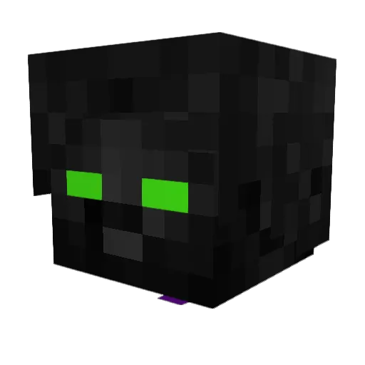 Clel1x Minecraft avatar head, 3D render