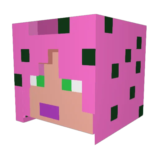 ClemGawd Minecraft avatar head, 3D render