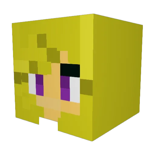 Clem_YT Minecraft avatar head, 3D render
