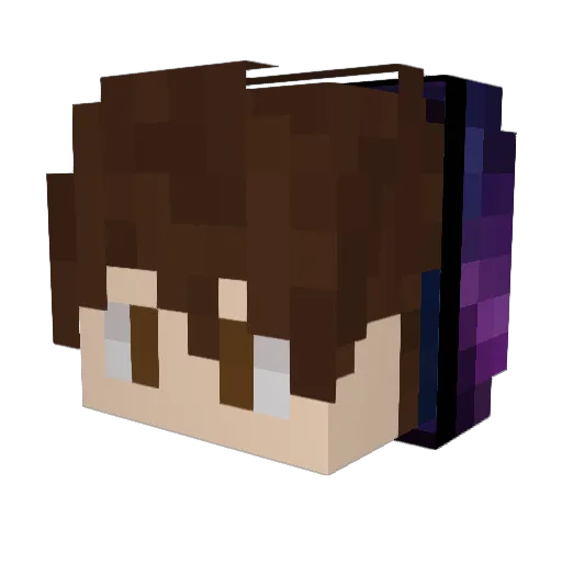 Clemens2l Minecraft avatar head, 3D render