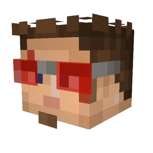 Clement9901 Minecraft avatar head, 3D render