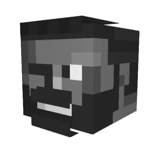 Clemental_HD Minecraft avatar head, 3D render