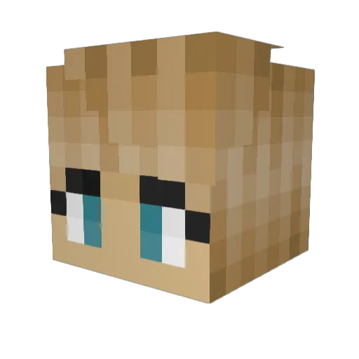 ClementineCutiee Minecraft avatar head, 3D render