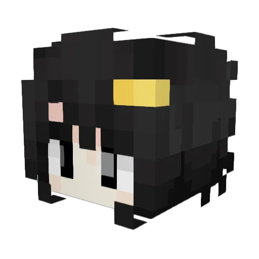 Clemmie_5orange Minecraft avatar head, 3D render