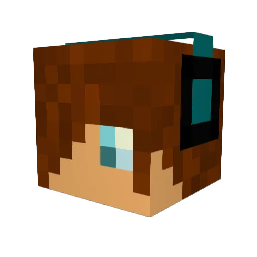 Clemmy147 Minecraft avatar head, 3D render